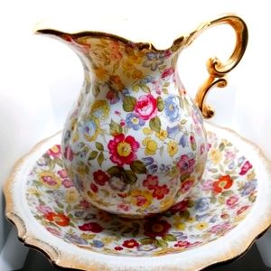 Lefton Pitcher and Bowl set